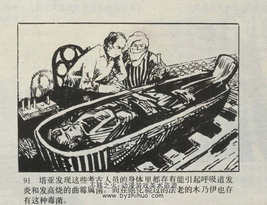 揭开古墓之谜 仿印 广东人民 1986 PDF格式连环画 百度网盘下载