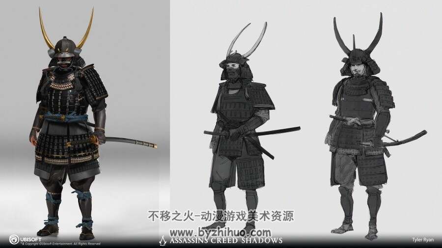 刺客信条影 游戏角色概念武器道具原画美术设定参考图片 百度云下载