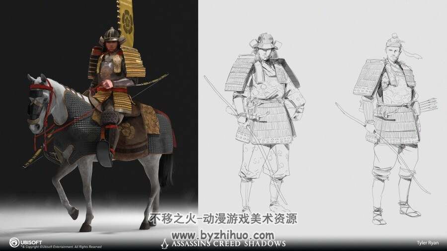 刺客信条影 游戏角色概念武器道具原画美术设定参考图片 百度云下载