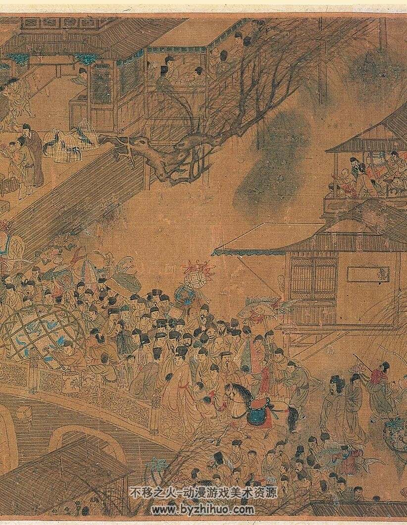 上元灯彩图·明·佚名 tif格式连环画 百度网盘下载