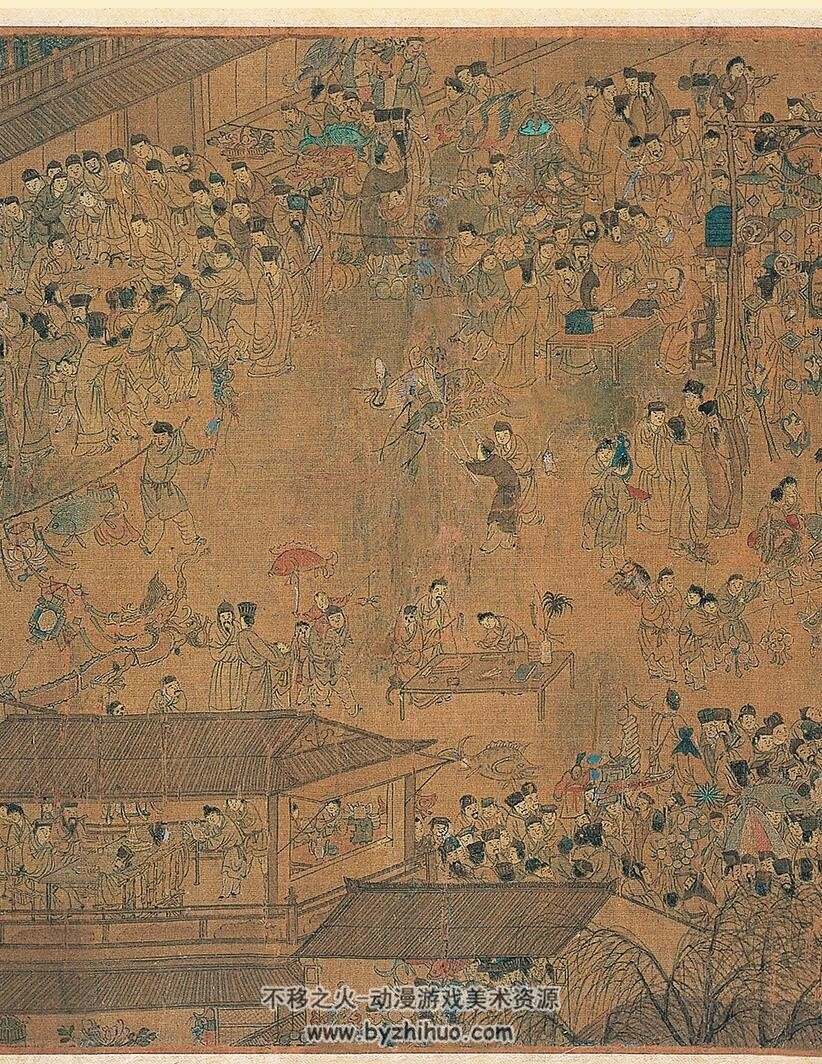 上元灯彩图·明·佚名 tif格式连环画 百度网盘下载
