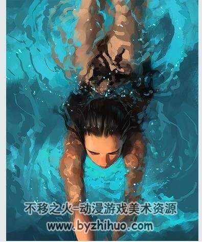 加拿大画师Sam Yang 视频教程 PSD原画笔刷作品图包 百度网盘下载
