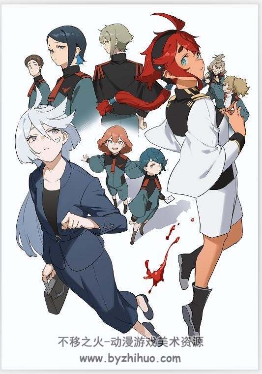 画师モグモ 兽耳人物插画人体动态线稿素材图包 百度网盘下载 508P