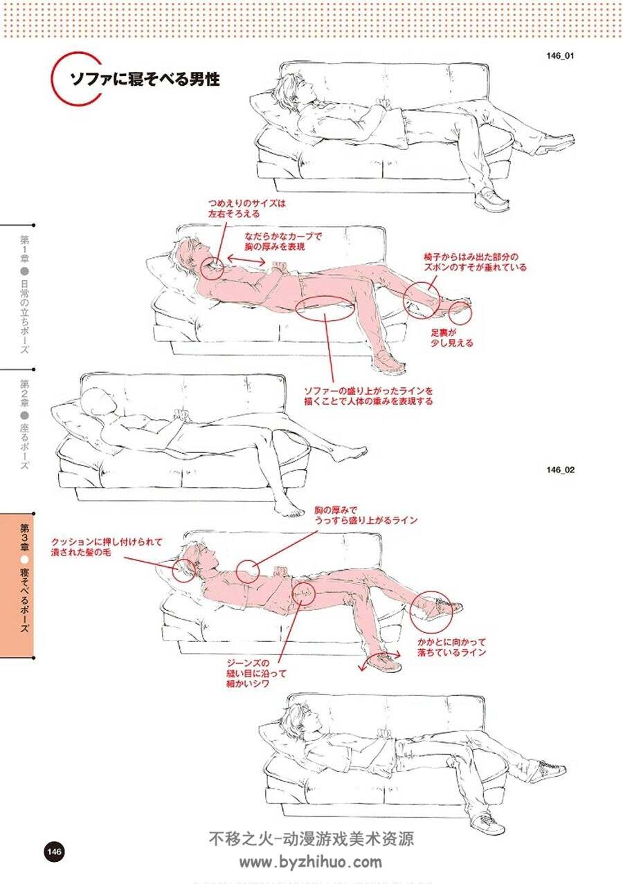 「体&着衣」で服の描き方がわかる着せ替えポーズ集 衣服绘制参考 百度云
