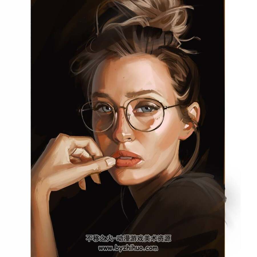 画师josh hunter black 插画图包含过程视频 百度网盘下载