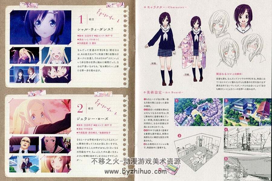 ハナヤマタ Hanayamata 花舞少女 vol.01~03 小册子包装扫描图 百度网盘下载