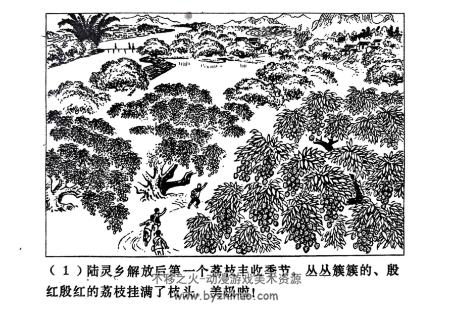 荔枝树下 连环画 广西人民 1979PDF格式 百度网盘下载