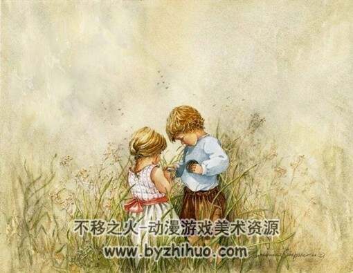 童年时光主题 插画图包 美术素材参考 百度网盘下载 2234P