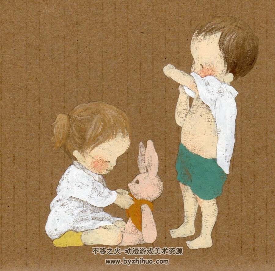 童年时光主题 插画图包 美术素材参考 百度网盘下载 2234P