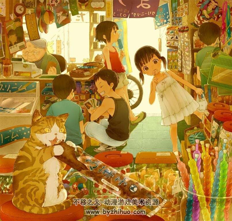 童年时光主题 插画图包 美术素材参考 百度网盘下载 2234P