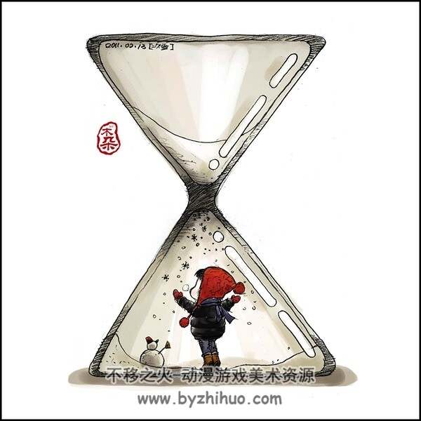 童年时光主题 插画图包 美术素材参考 百度网盘下载 2234P