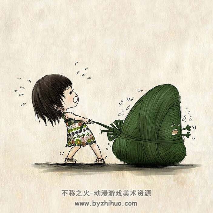 童年时光主题 插画图包 美术素材参考 百度网盘下载 2234P