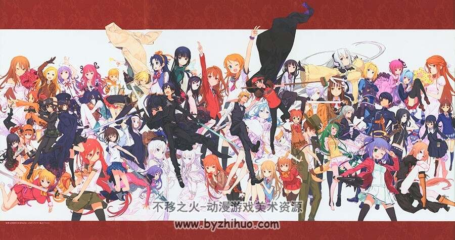 黒星紅白画集 rouge 插画作品图包 百度网盘下载