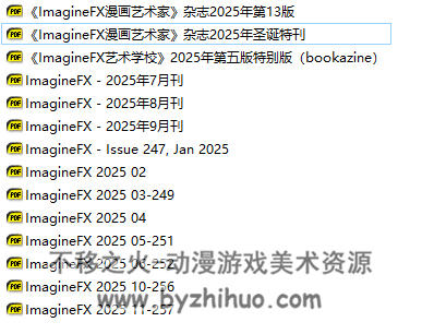 ImagineFX科幻数字艺术杂志2025年 14册 百度网盘下载