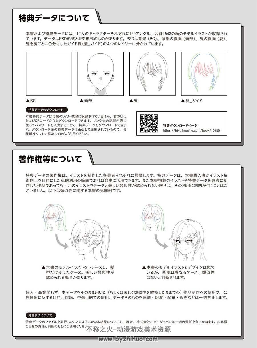 360度アングル 顔の描き分け 多角度脸部参考教程 百度网盘下载