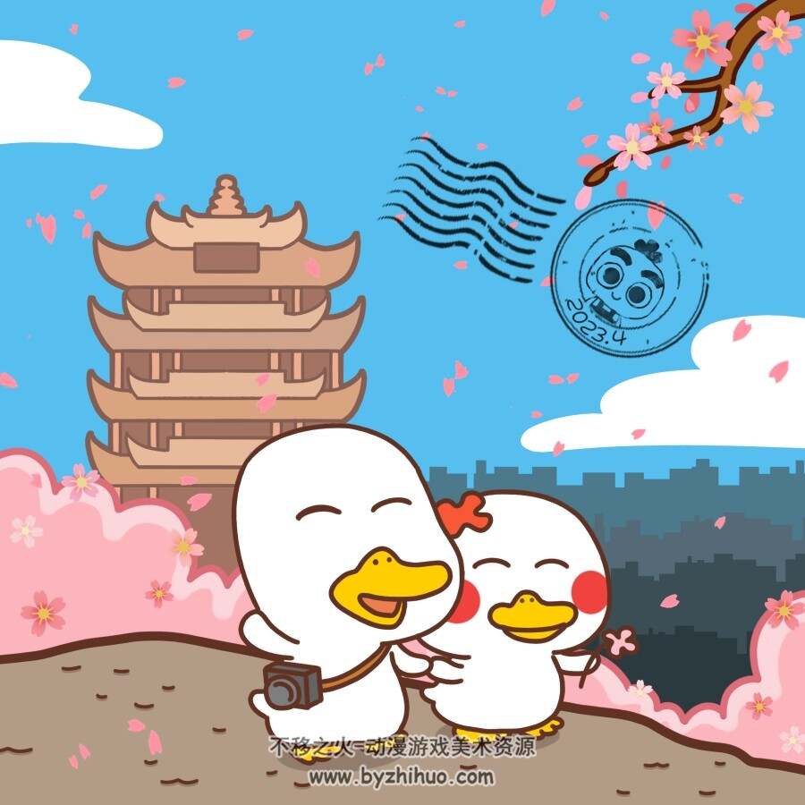 萝卜人和大头鸭的原创壁纸