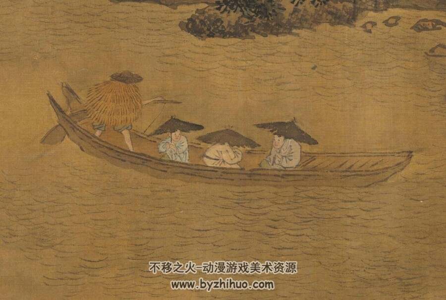 明.谢时臣 风雨归村图 百度网盘下载