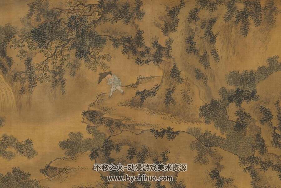 明.谢时臣 风雨归村图 百度网盘下载