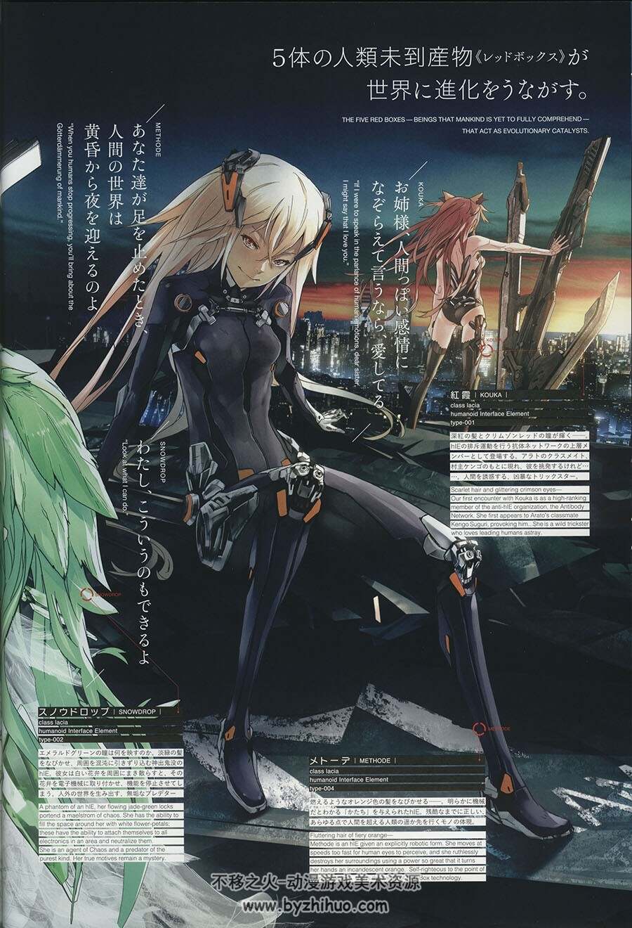 [redjuice]BEATLESS Tool for the Outsourcers没有心跳的少女 设定画集 百度云下载
