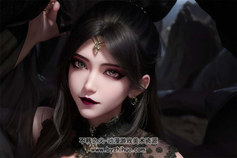 国漫女神 完美世界 魔女 AI壁纸特辑 百度网盘下载