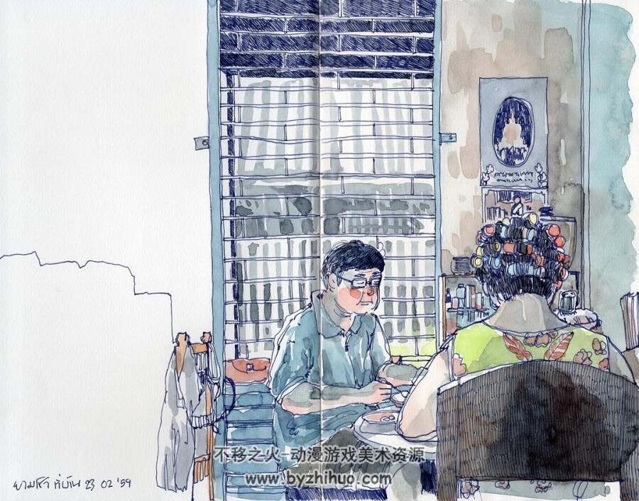 泰国旅行插画家sasi图包 百度网盘下载 1018P