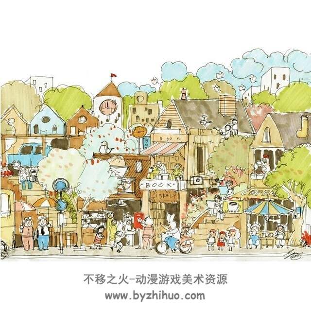 泰国旅行插画家sasi图包 百度网盘下载 1018P