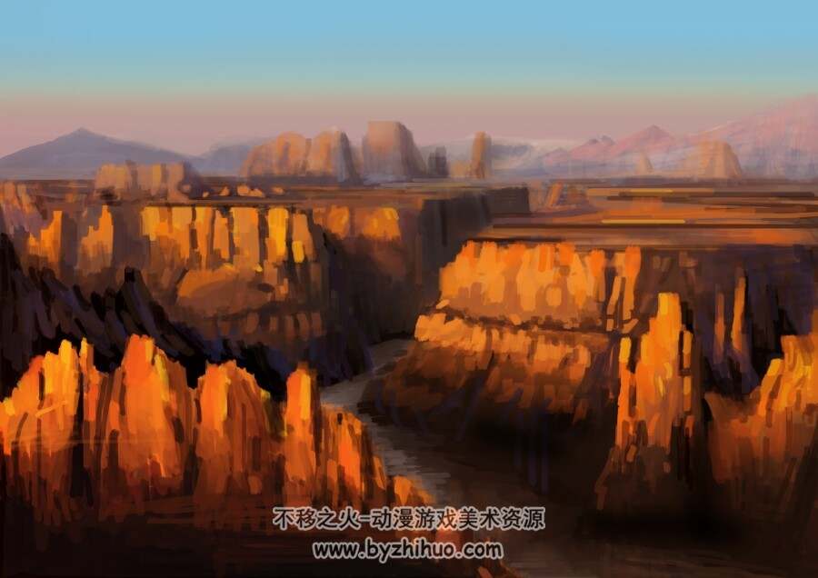上班摸鱼画场景~