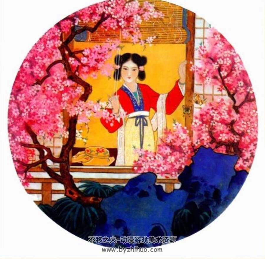 彩图版人面桃花 彭连熙 PDF格式连环画 百度网盘下载