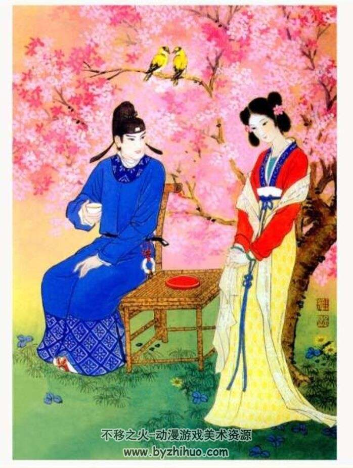 彩图版人面桃花 彭连熙 PDF格式连环画 百度网盘下载