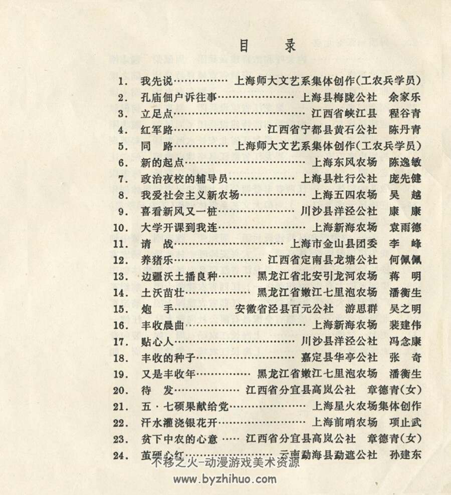 上海上山下乡知识青年画选 PDF格式连环画 百度网盘下载