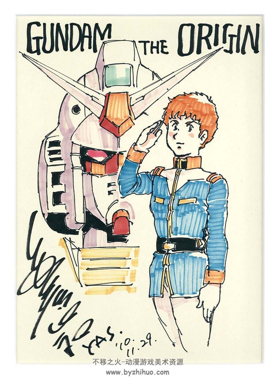 安彦良和 Mobile Suit Gundam Watercolor Illustrations+Shikishi Board Illustrations 图包