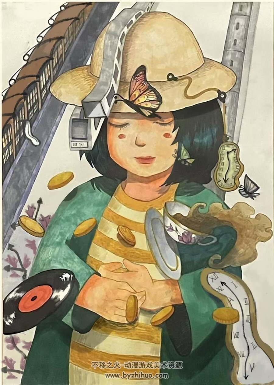 手绘插画
