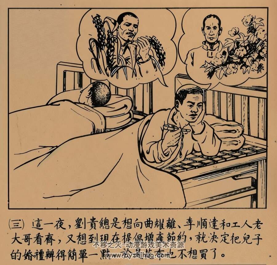 刘贵参观展览会 1952年 墨浪 卜孝怀 绘 PDF格式连环画 百度网盘下载 12.74MB
