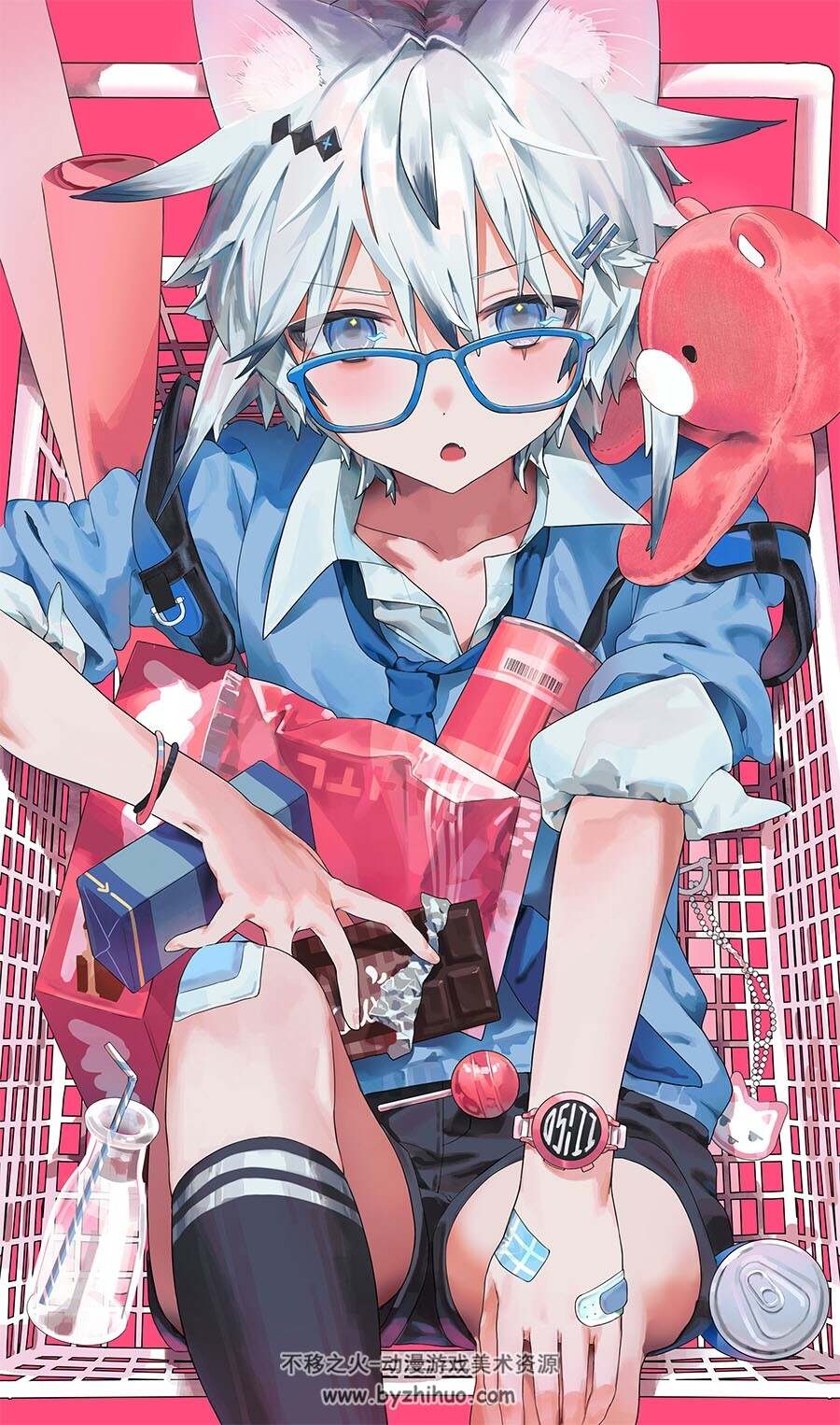 插画师heto 日系少年插画作品图包 百度网盘下载 244P