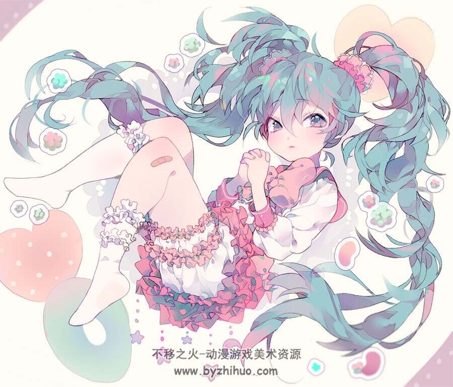 插画师VIVINOS 软萌纸片人插画作品图包 百度网盘下载