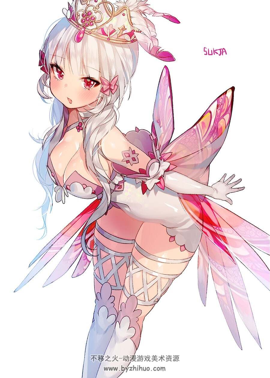画师Sukja 插画作品整理图包 百度网盘下载