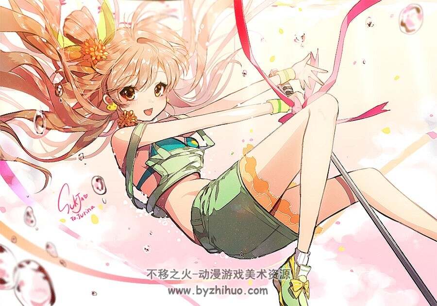 画师Sukja 插画作品整理图包 百度网盘下载