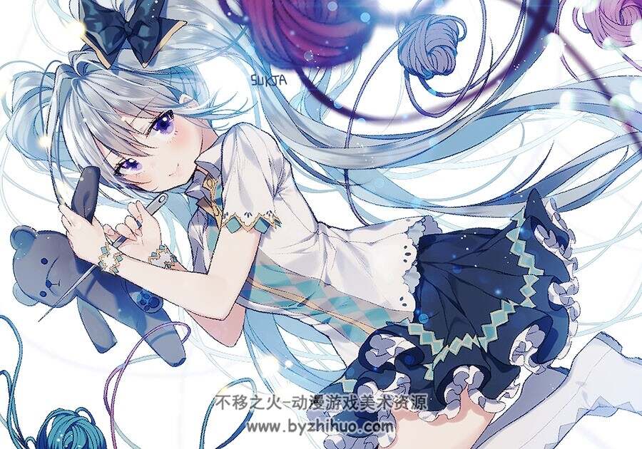 画师Sukja 插画作品整理图包 百度网盘下载
