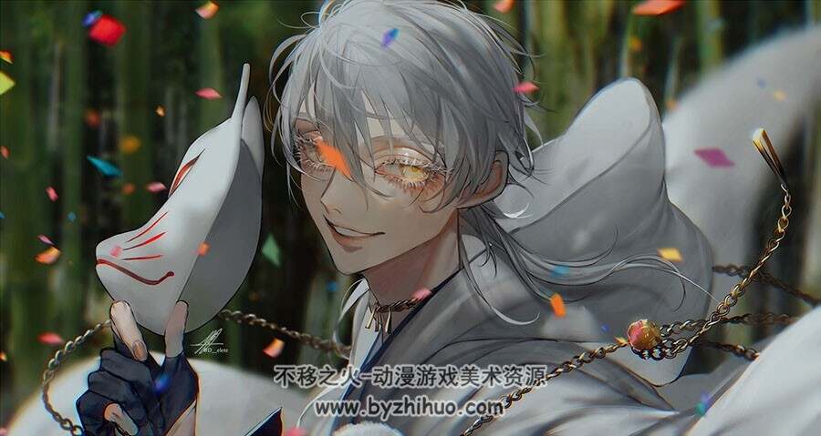 画师AU D__elete 韩系美型人物插画作品图包 百度网盘下载
