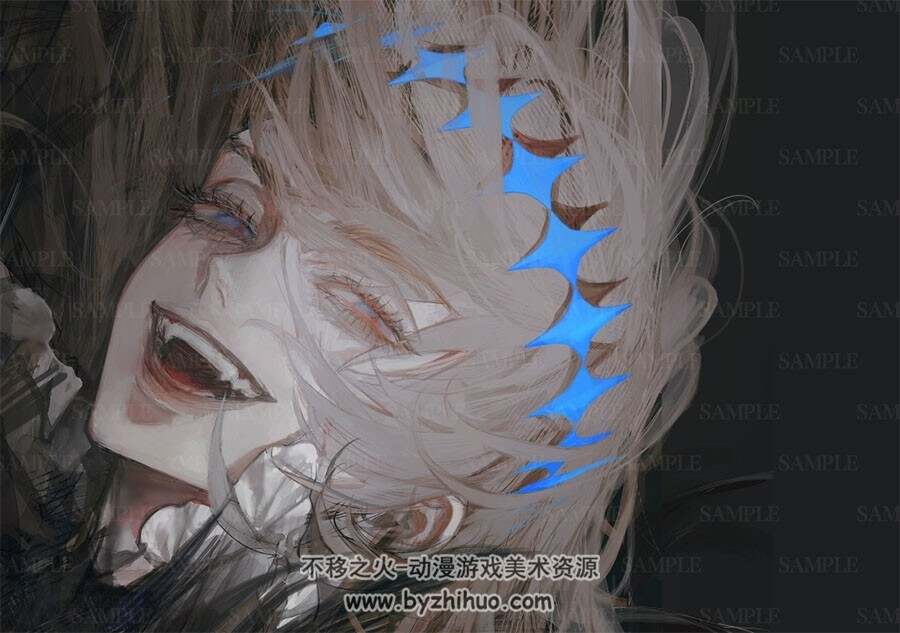 画师AU D__elete 韩系美型人物插画作品图包 百度网盘下载