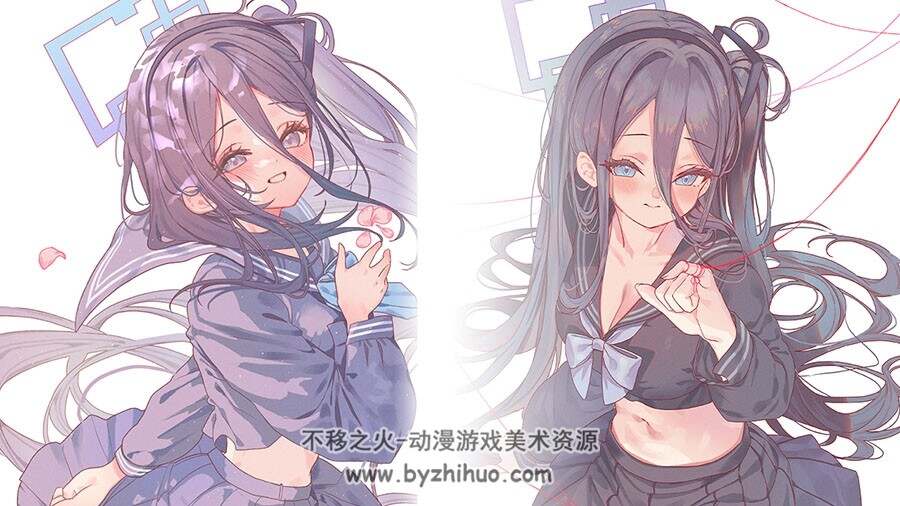 插画师ToRaNo 动漫人物插画图包 百度网盘下载