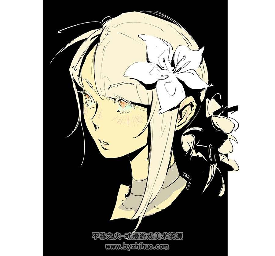 画师tokitokii 双人插画作品参考图包 百度网盘下载