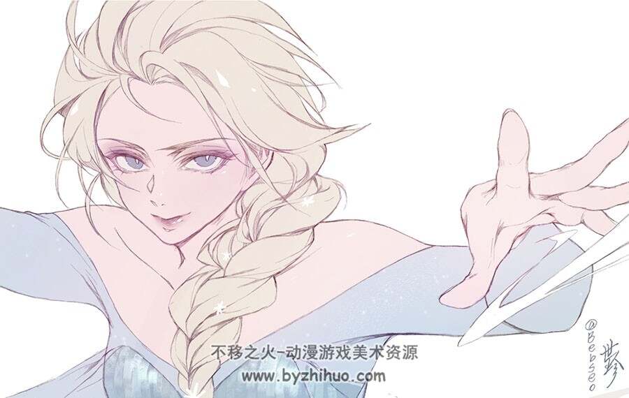 画师 Bebseo世珍 动漫游戏同人插画作品图包 百度网盘下载
