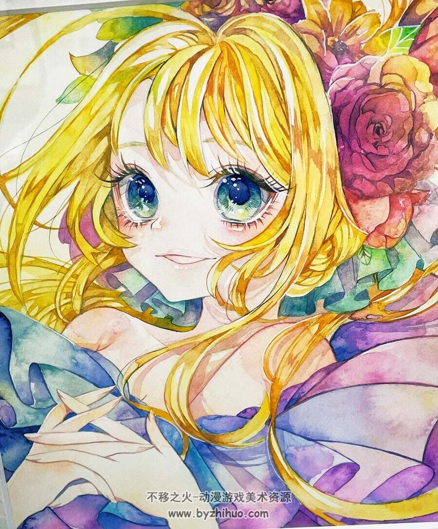 画师もてぎ 手绘水彩美术作品图包 百度网盘下载