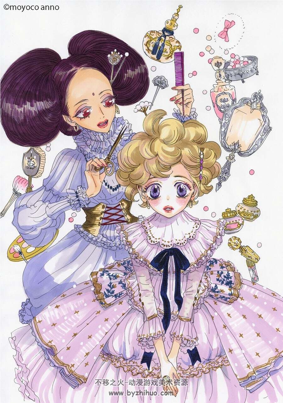 安野梦洋子 插画以及手绘作品图包 百度网盘下载