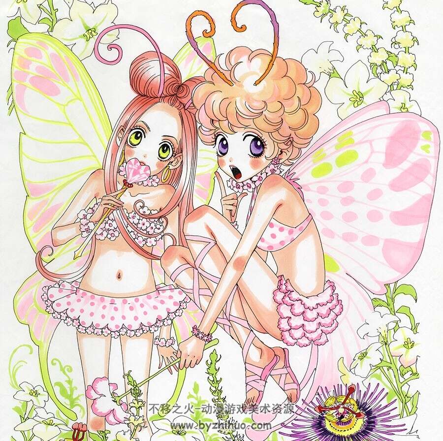 安野梦洋子 插画以及手绘作品图包 百度网盘下载