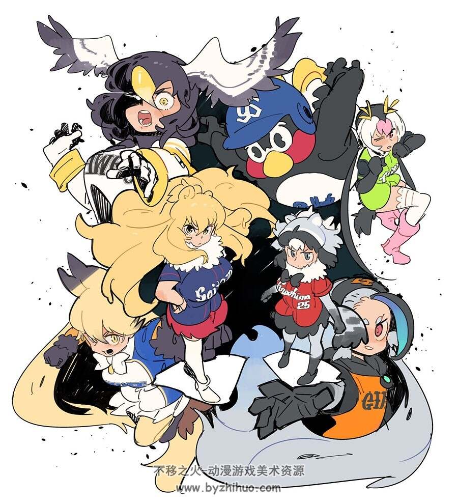 画师 かずえ 可爱角色插画作品图包 百度网盘下载