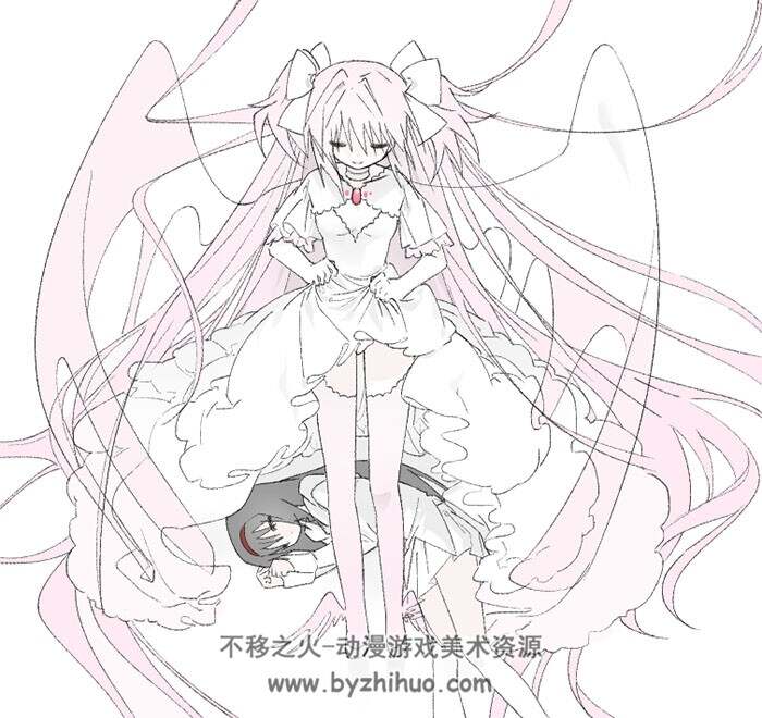 画师ヒメ 纸片人少女插画图包 百度网盘下载