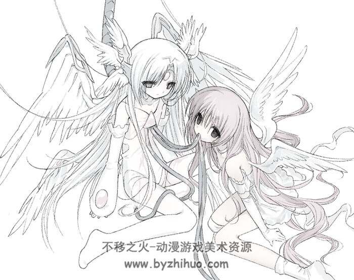 画师ヒメ 纸片人少女插画图包 百度网盘下载