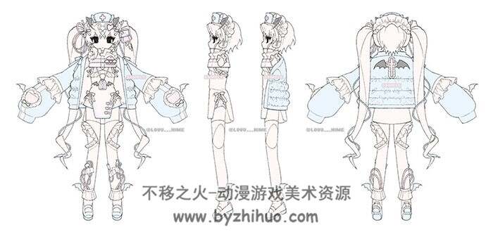 画师ヒメ 纸片人少女插画图包 百度网盘下载